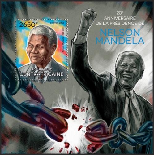 Potovn znmka SAR 2014 Nelson Mandela Mi# Block 1169 Kat 12