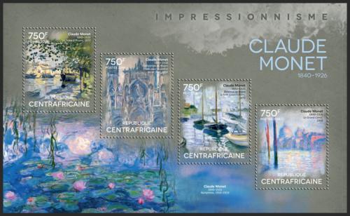 Potovn znmky SAR 2014 Umn, Claude Monet Mi# 4905-08 Kat 14