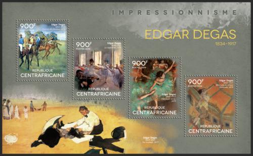 Potovn znmky SAR 2014 Umn, Edgar Degas Mi# 4960-63 Kat 16