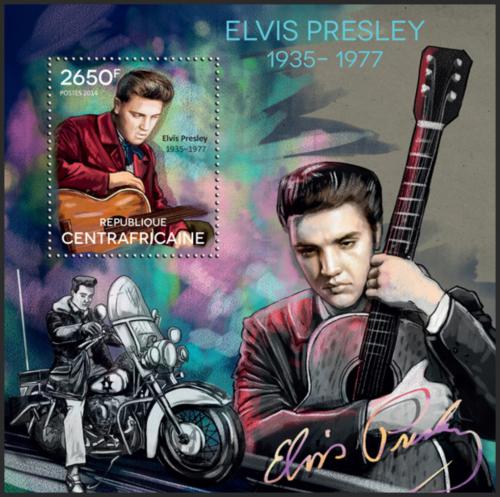 Potovn znmka SAR 2014 Elvis Presley Mi# Block 1243 Kat 12