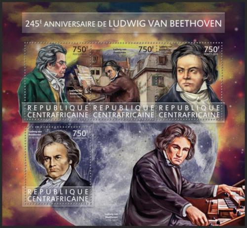 Potovn znmky SAR 2015 Ludwig van Beethoven Mi# 5600-03 Kat 14