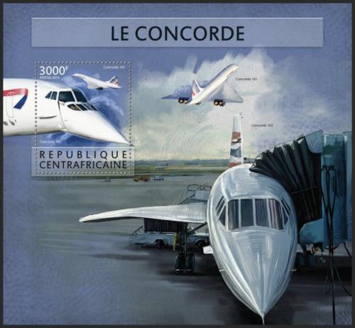 Potovn znmka SAR 2015 Concorde Mi# Block 1354 Kat 14