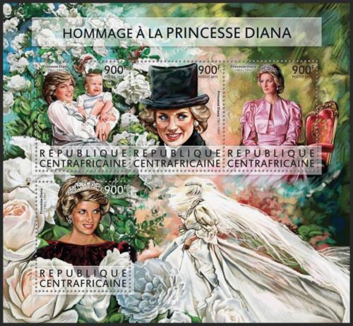 Potovn znmky SAR 2015 Princezna Diana Mi# 5675-78 Kat 16