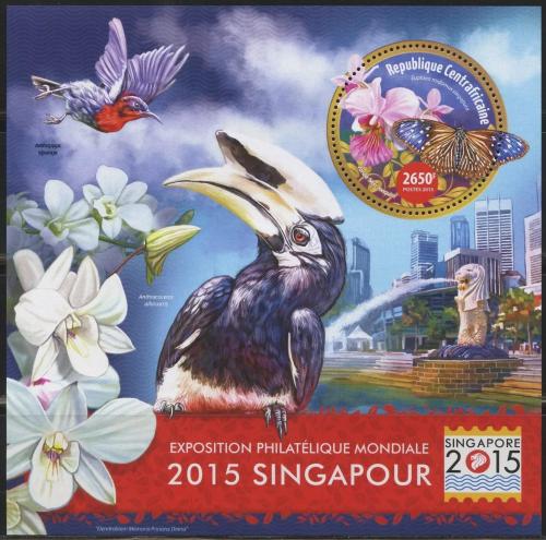 Potovn znmka SAR 2015 Vstava SINGAPORE Mi# Block 1359 Kat 12