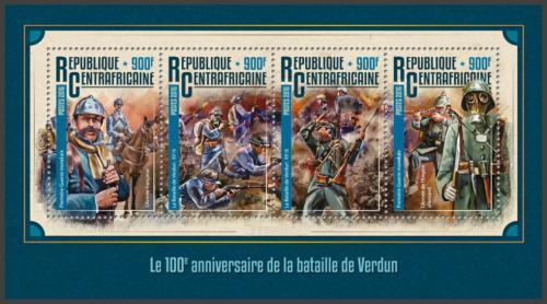 Potovn znmky SAR 2016 Bitva u Verdunu, 100. vro Mi# 6060-63 Kat 16