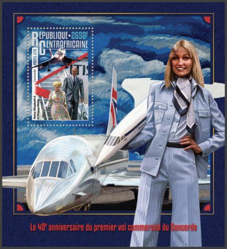 Potovn znmka SAR 2016 Concorde Mi# Block 1444 Kat 12