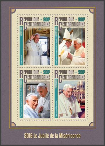 Potovn znmky SAR 2016 Papei Frantiek a Benedikt XVI. Mi# 6240-43 Kat 16