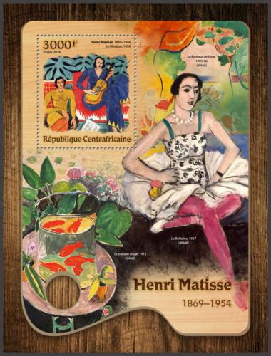Potovn znmka SAR 2016 Umn, Henri Matisse Mi# Block 1520 Kat 14