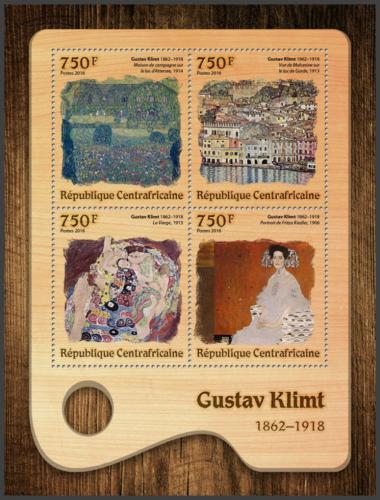 Potovn znmky SAR 2016 Umn, Gustav Klimt Mi# 6515-18 Kat 14