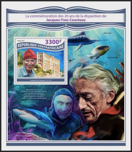Potovn znmka SAR 2017 Jacques-Yves Cousteau Mi# Block 1688 Kat 15