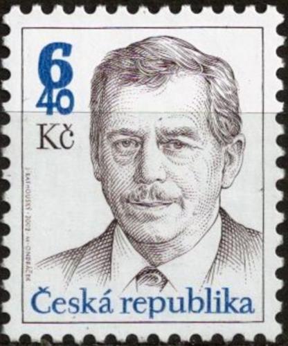 Potovn znmka esk republika 2002 Prezident Vclav Havel Mi# 334