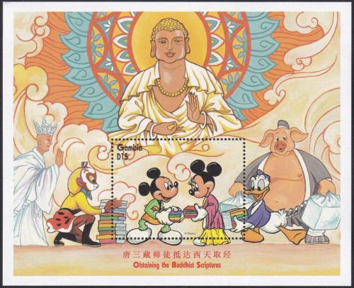 Potovn znmka Gambie 1997 Disney, Mickey Mouse Mi# Block 327 Kat 6.50