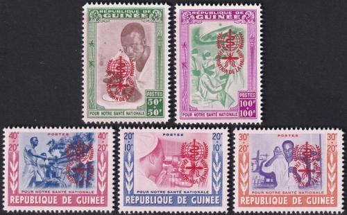Potovn znmky Guinea 1962 Boj proti malrii Mi# IV-VIII Kat 20