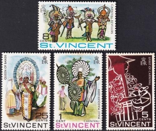 Potovn znmky Svat Vincenc 1969 Karneval Mi# 243-46