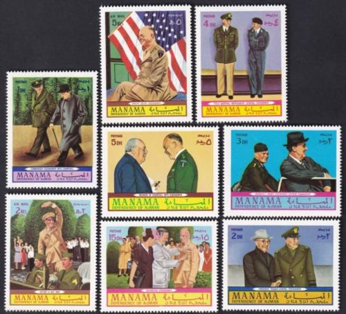 Potovn znmky Manma 1970 Prezident Dwight D. Eisenhower Mi# 403-10