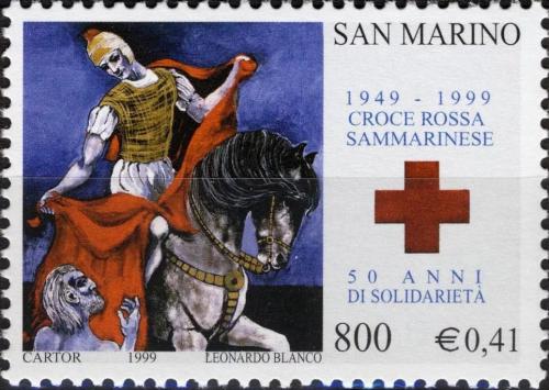 Potovn znmka San Marino 1999 erven k v San Marinu, 50. vro Mi# 1855