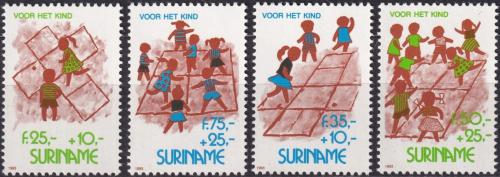 Potovn znmky Surinam 1993 Dti pi he Mi# 1461-64 Kat 8.50