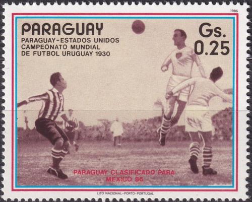 Potovn znmka Paraguay 1986 MS ve fotbale Mi# 3977