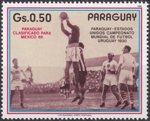 Potovn znmka Paraguay 1986 MS ve fotbale Mi# 3978