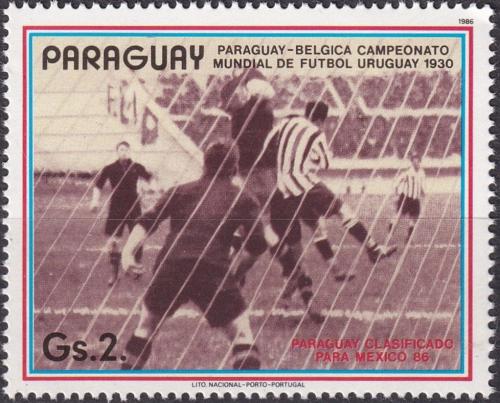 Potovn znmka Paraguay 1986 MS ve fotbale Mi# 3980