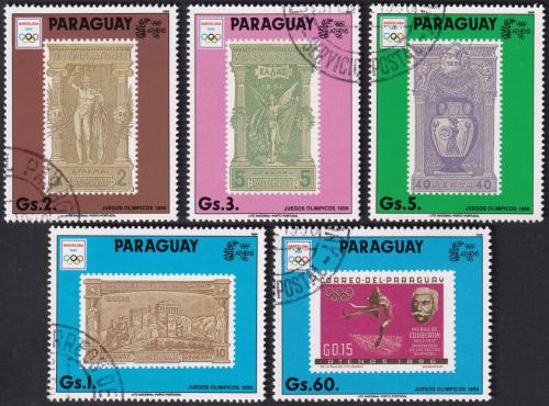 Potovn znmky Paraguay 1990 LOH Barcelona Mi# 4445-49