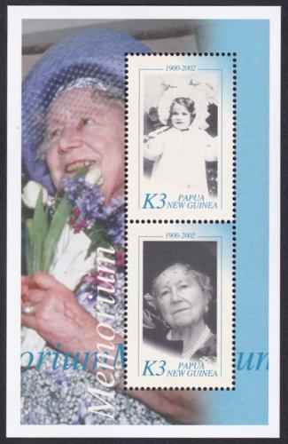 Potovn znmky Papua Nov Guinea 2002 Krlovna Albta II. Mi# Block 22