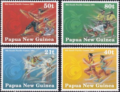 Potovn znmky Papua Nov Guinea 1991 Pacifick hry Mi# 636-39