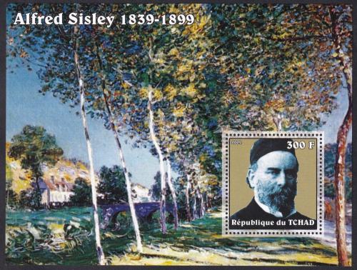 Potovn znmka ad 2002 Umn, Alfred Sisley Mi# Block 342