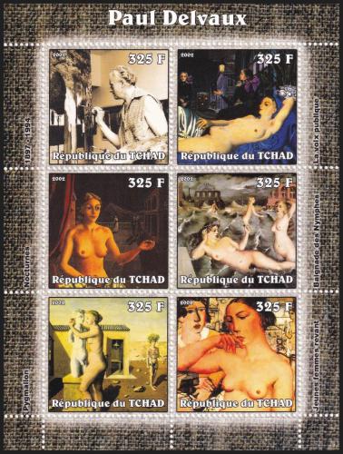 Potovn znmky ad 2002 Umn, Paul Delvaux Mi# 2328-33 Bogen Kat 9