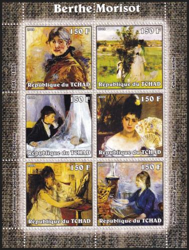 Potovn znmky ad 2002 Umn, Berthe Morisot Mi# 2304-09 Bogen