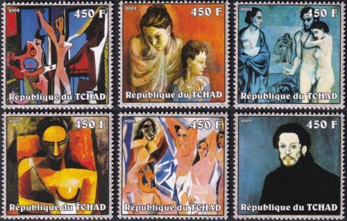 Potovn znmky ad 2002 Umn, Pablo Picasso IA Mi# 2358-63 Kat 13