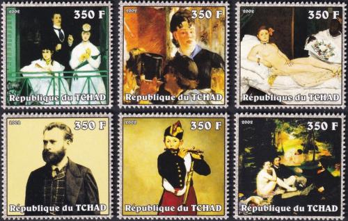 Potovn znmky ad 2002 Umn, Edouard Manet Mi# 2334-39 Kat 9.50