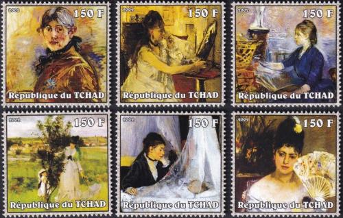 Potovn znmky ad 2002 Umn, Berthe Morisot Mi# 2304-09