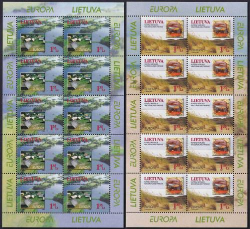 Potovn znmky Litva 1999 Evropa CEPT, nrodn parky Mi# 693-94 Bogen Kat 25