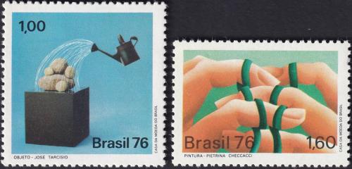 Potovn znmky Brazlie 1976 Modern umn Mi# 1532-33