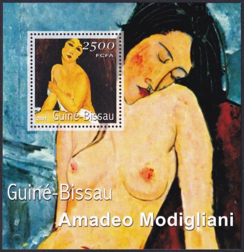 Potovn znmka Guinea-Bissau 2001 Umn, Amedeo Modigliani Mi# Block 347 Kat 8.50 - zvtit obrzek