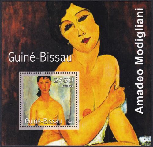 Potovn znmka Guinea-Bissau 2001 Umn, Amedeo Modigliani Mi# Block 348 Kat 8.50