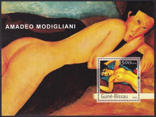 Potovn znmka Guinea-Bissau 2003 Umn, Amedeo Modigliani Mi# Block 440 Kat 16