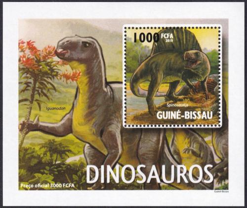 Potovn znmka Guinea-Bissau 2010 Dinosaui DELUXE Mi# 4597 Block