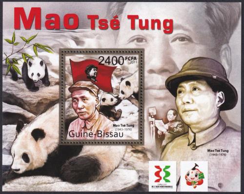 Potovn znmka Guinea-Bissau 2011 Mao Ce-tung Mi# Block 966 Kat 9.50 - zvtit obrzek