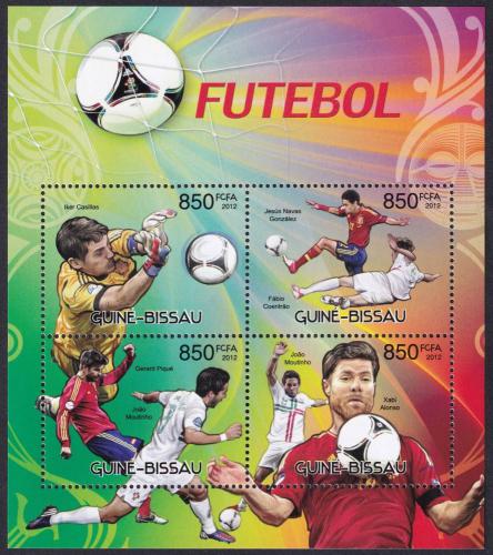 Potovn znmky Guinea-Bissau 2012 Slavn fotbalisti 1A Mi# 6140-43 Kat 14