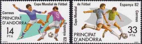 Potovn znmky Andorra p. 1982 MS ve fotbale Mi# 155-56