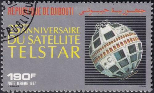 Potovn znmka Dibutsko 1987 Satelit Telstar Mi# 498