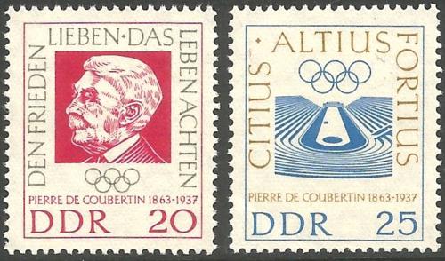 DDR 1963 Pierre de Coubertin Mi# 939-40