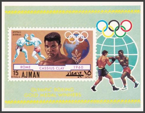 Potovn znmka Admn 1971 Box, Cassius Clay Mi# Block 308 Kat 7.50