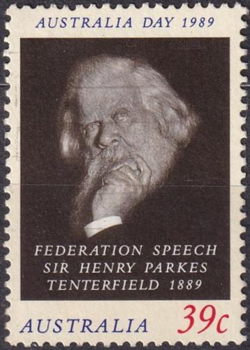 Potovn znmka Austrlie 1989 Sir Henry Parkes 1A Mi# 1138