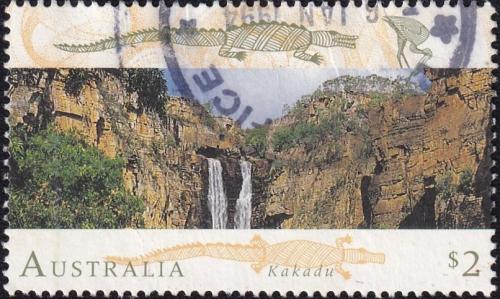 Potovn znmka Austrlie 1993 Vodopdy Kakadu Mi# 1338