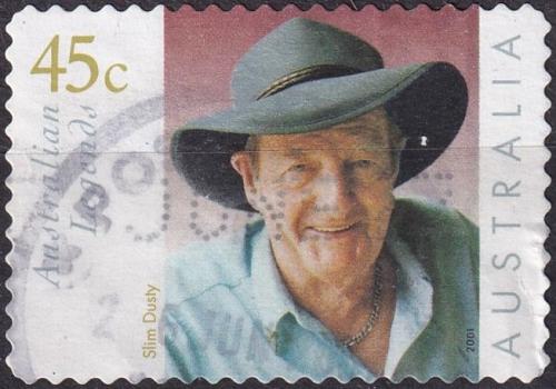 Potovn znmka Austrlie 2001 Slim Dusty 1A Mi# 2014