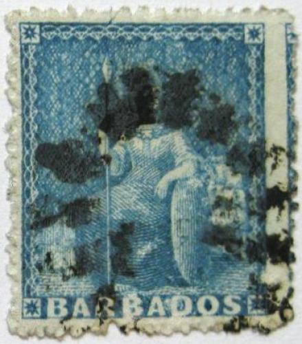 Potovn znmka Barbados 1870 Britannia 1A Mi# 12A Kat 80 - zvtit obrzek