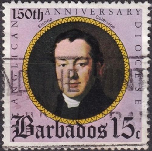 Potovn znmka Barbados 1975 Biskup Coleridge 1A Mi# 390